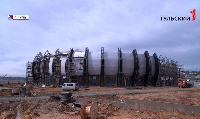 Спорткомплекс «Тула-Арена» готов на 80 процентов: что сейчас происходит на объекте 