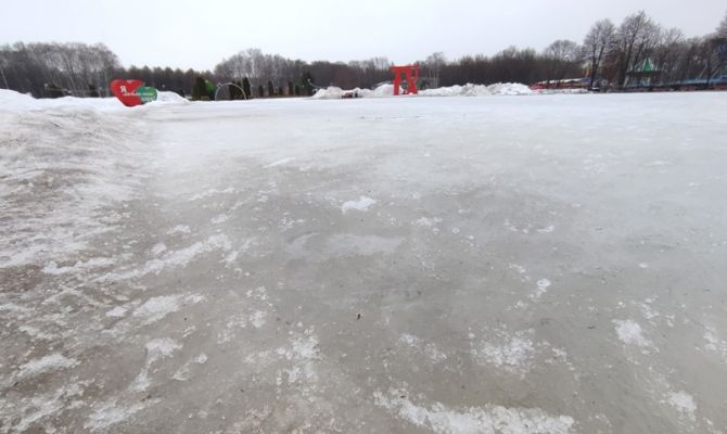 В тульском Центральном парке открылся каток