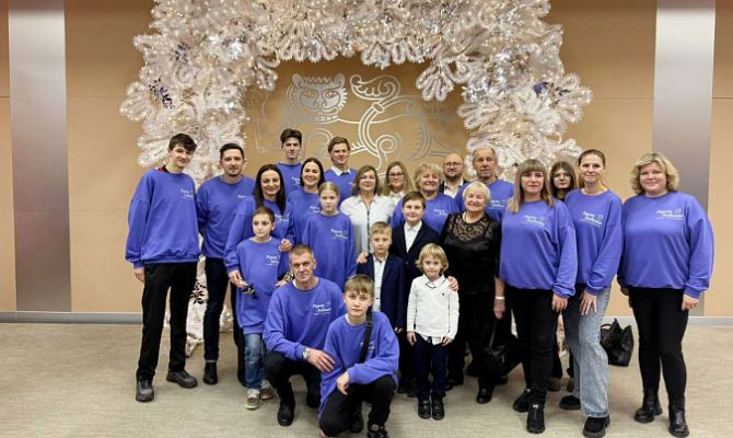 В церемонии закрытия Года семьи приняла участие семья из Алексина