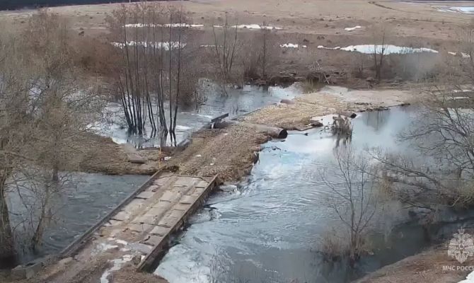 Еще два моста в Тульской области освободились от воды