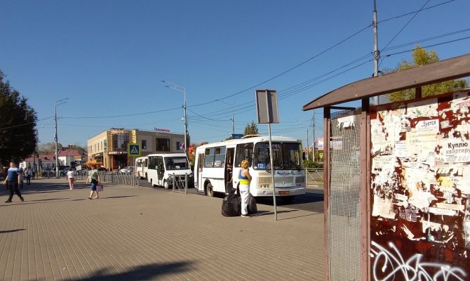 Возле остановки «Вокзал» в Новомосковске перенесут пешеходный переход