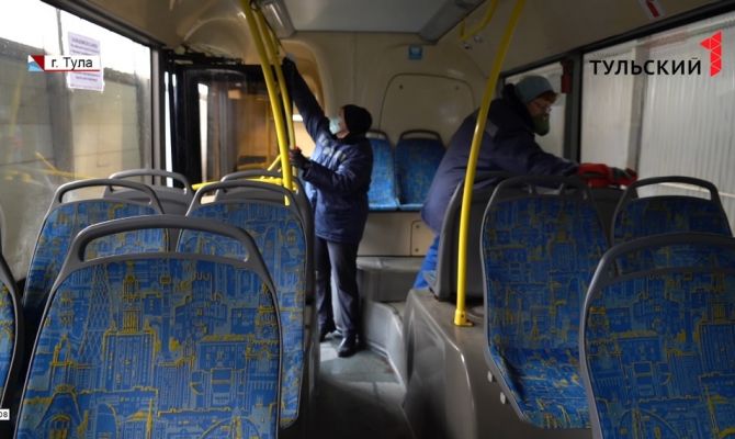 Как изменились правила санобработки транспорта в Туле в связи с профилактикой коронавируса