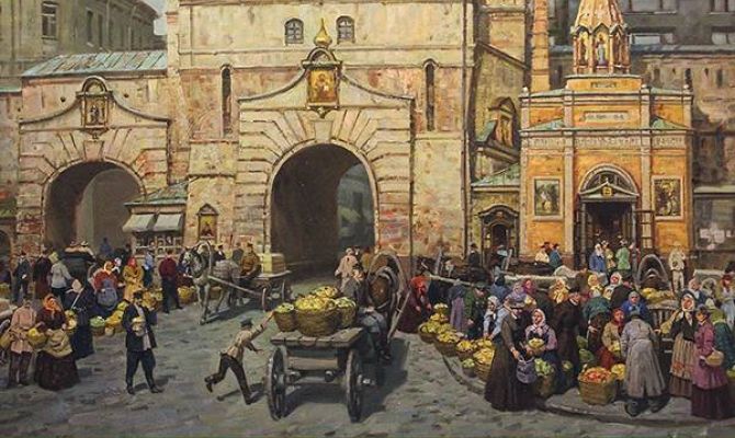 В Туле открылась выставка «Яблочные ворота. Воспоминания о былой Москве»