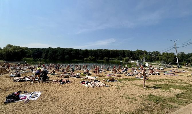 В Туле продолжается обновление пляжной зоны в Центральном парке 