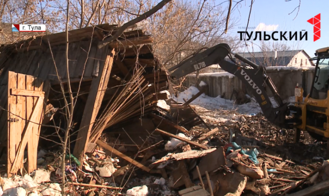 Вокруг Центрального рынка Тулы сносят незаконные постройки