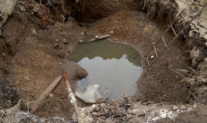 «Вся зараза течет в наши огороды»: в Алексине канализация затопила приусадебные участки