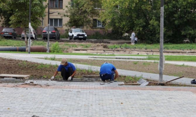 В Туле благоустройство скверов завершат ко Дню города