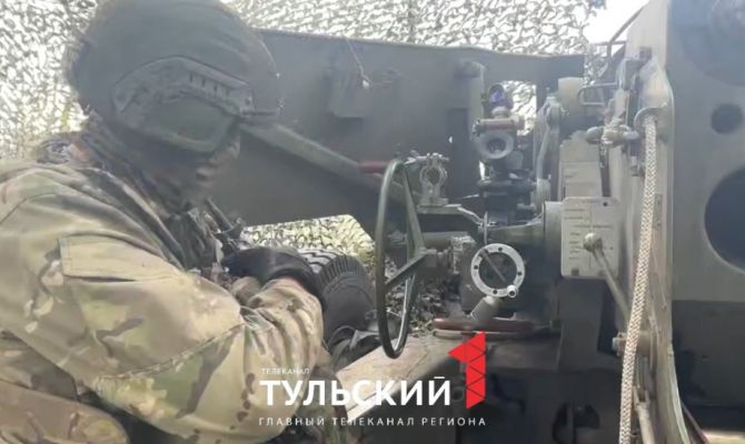Расчет пушки «Гиацинт-Б» тульских десантников уничтожил замаскированное орудие ВСУ