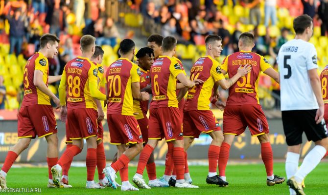 Тульский "Арсенал" 19 октября сыграет против "Родины" в Кубке России