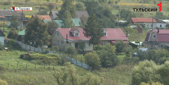 Строящиеся дома тульских многодетных семей обеспечивают коммуникациями