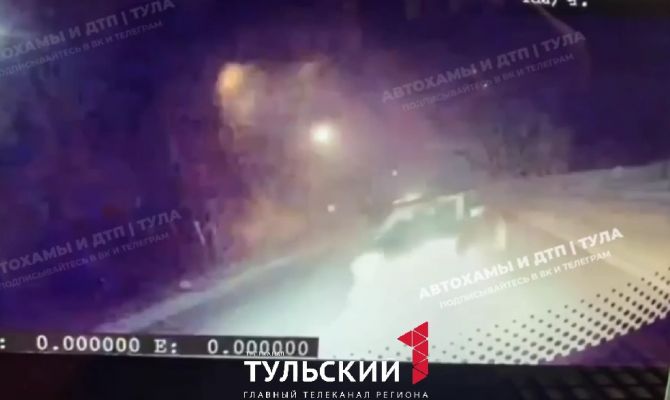 Момент смертельного ДТП с автобусом в Узловском районе попал на видео