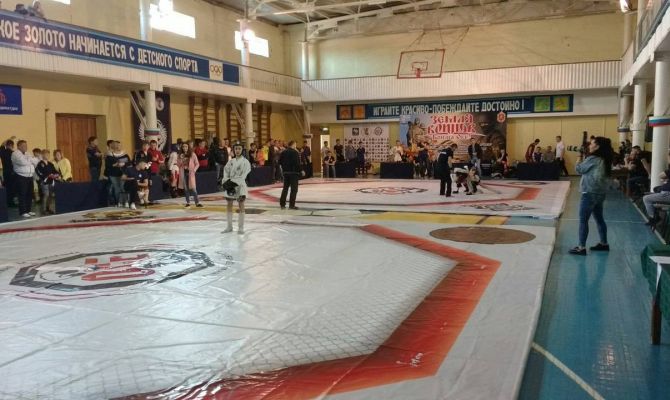 Сотни борцов приехали в Алексин на соревнования