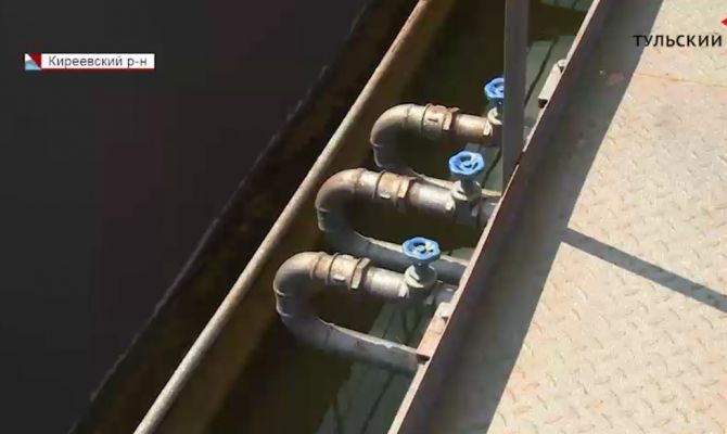 В поселке Бородинский под Тулой впервые за 10 лет заработали очистные сооружения