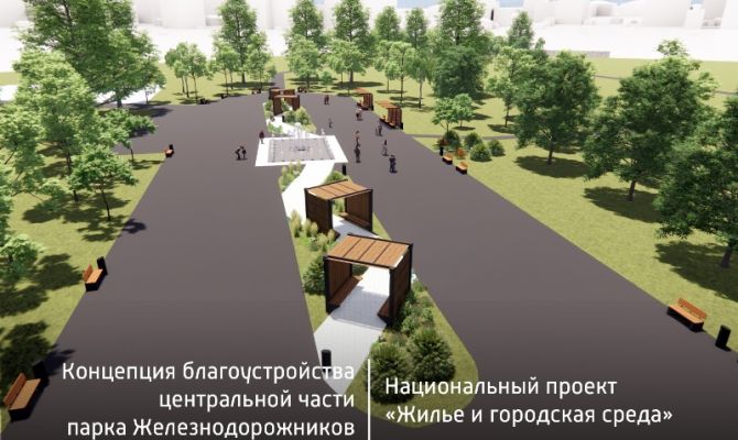 В парке Железнодорожников в Узловой может появиться пешеходный фонтан