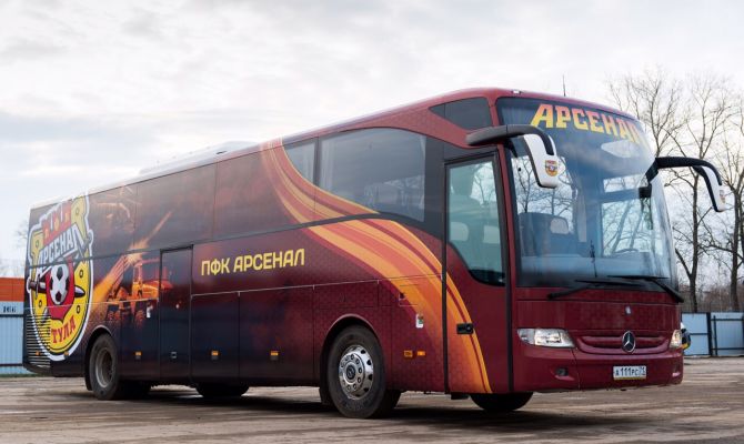 Автобус тульского «Арсенала» обновил имидж