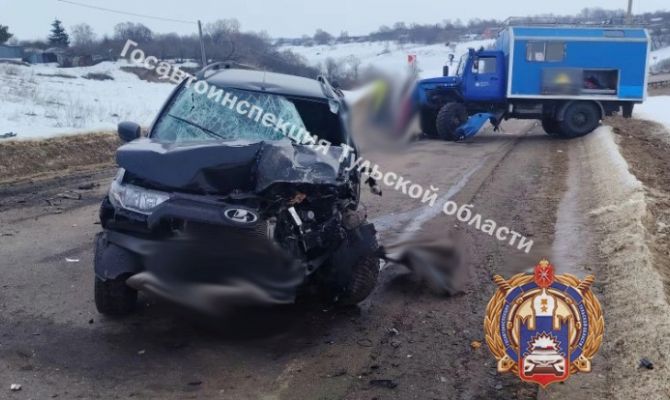 В тульском поселке Куркино пьяный водитель вылетел на встречку