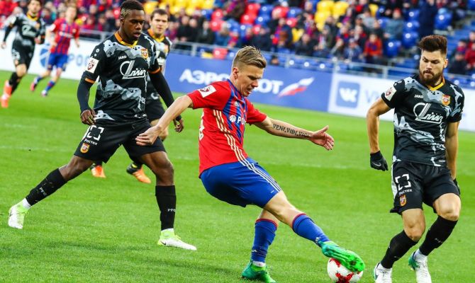 В эти минуты стартует матч  «ЦСКА - Арсенал»