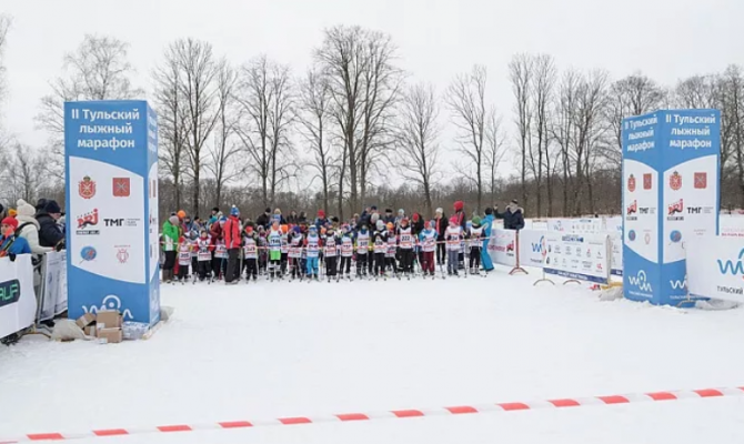 В Тульской области состоялся лыжный марафон