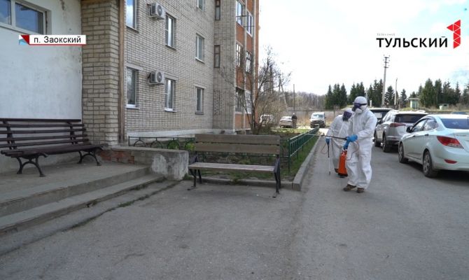 В Заокском районе усилены меры дезинфекции