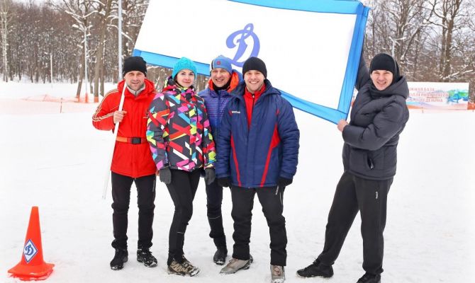 Киреевские полицейские взяли "золото" по лыжам в Туле на Косой Горе