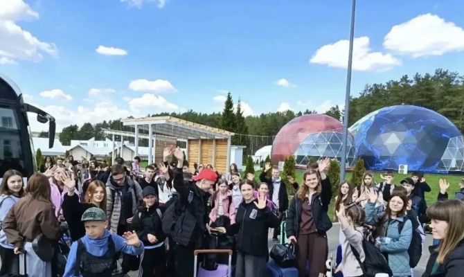 В лагерь «Звездный» приехали школьники из Курской области
