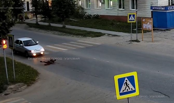 В Узловой на дороге сбили ребенка
