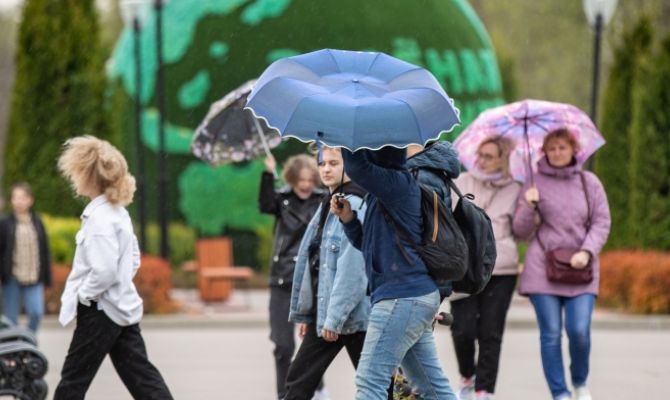 19 октября в Туле пройдет кратковременный дождь