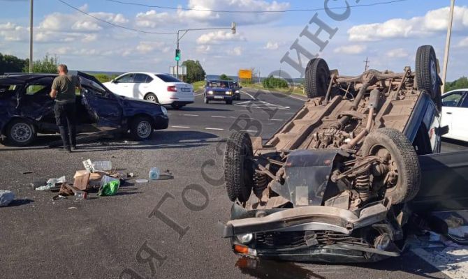 62-летнюю женщину госпитализировали после ДТП в Большой Туле