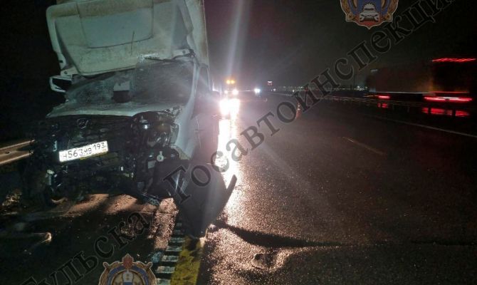 В Киреевском районе в ДТП попал автомобиль на буксире