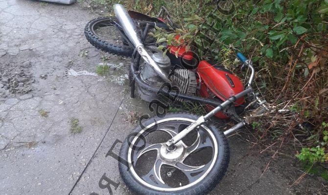 14-летний мотоциклист устроил ДТП в Киреевском районе