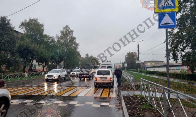 В Щекино сбили на переходе несовершеннолетнего пешехода