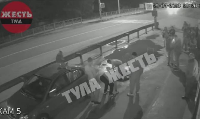 Момент убийства 25-летнего мужчины в Дубенском районе попал на видео