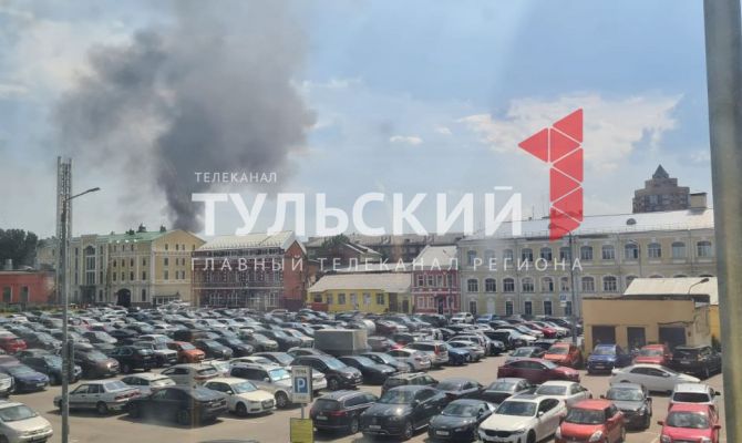 Стала известна причина появления столба дыма в небе над Тулой
