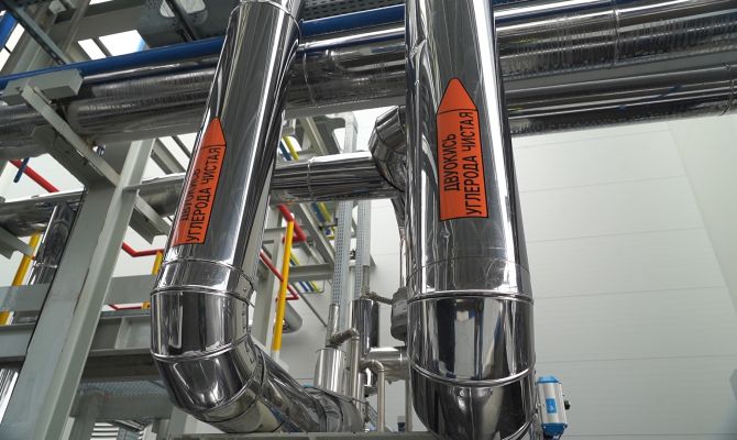 Новомосковский «Азот» начал производить углекислоту для газированных напитков