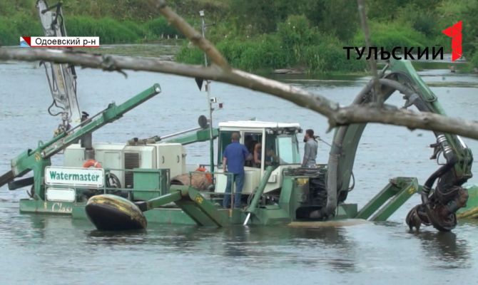Больше года дно Упы под Одоевом будет штурмовать земснаряд-амфибия
