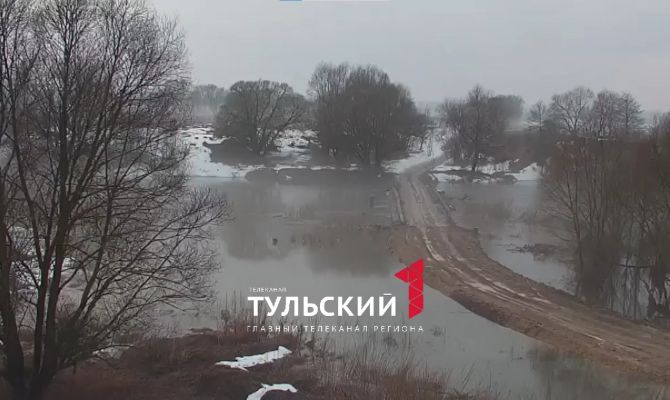 Как сейчас выглядят закрытые из-за паводка мосты в Тульской области