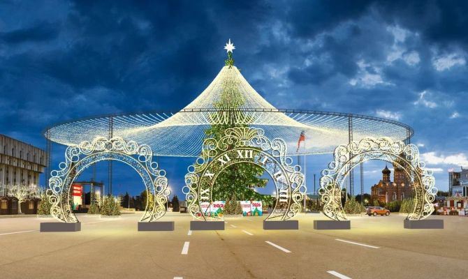 Тулякам показали, как будет выглядеть елка на площади Ленина