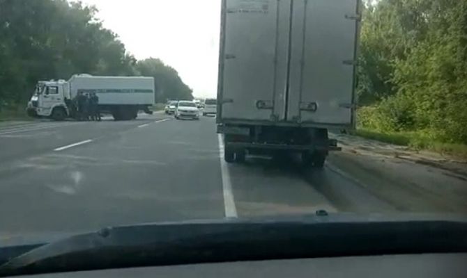 В Киреевском районе произошло тройное ДТП с участием автомобиля ФСИН