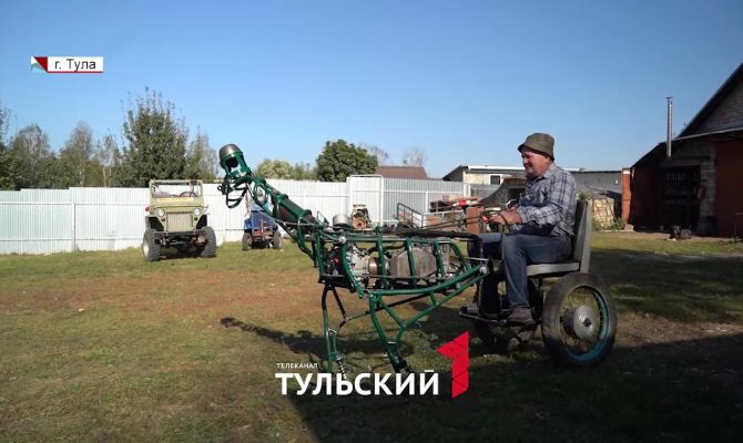 Изобретатель из Тулы собрал в гараже самоходного металлического дракона