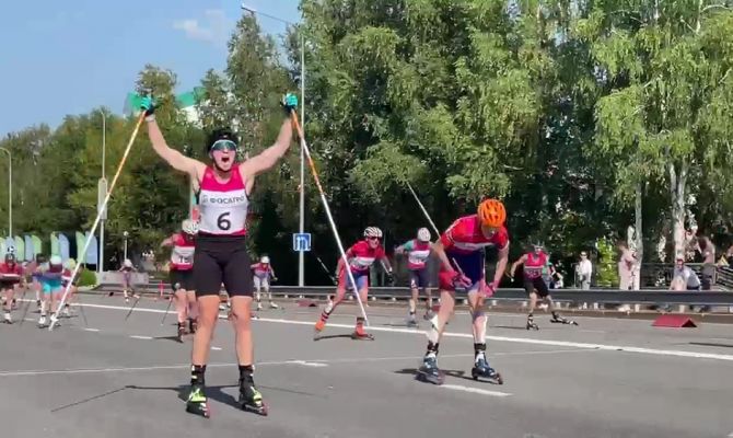 Тулячка завоевала "серебро" чемпионата России по лыжероллерам