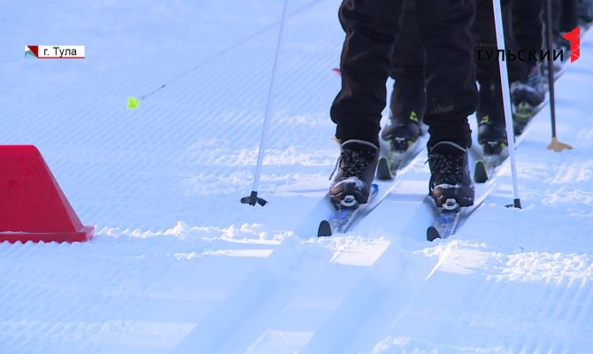 В тульском поселке Косая Гора определили лучших лыжников региона