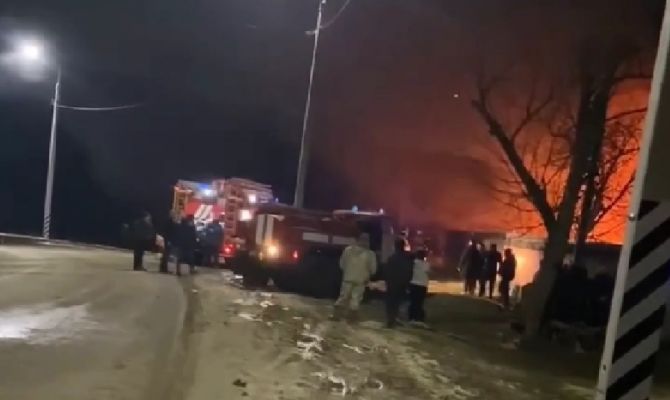 В селе Шилово под Ефремовом загорелся жилой дом