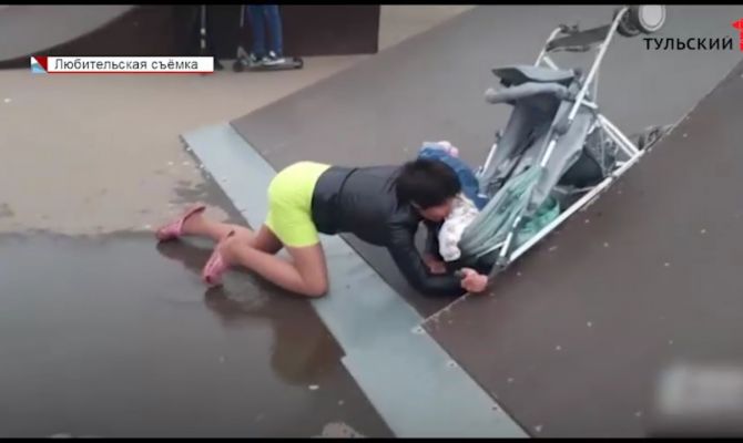 В Ефремове пьяная мать чуть не убила своего ребенка на скейт-площадке