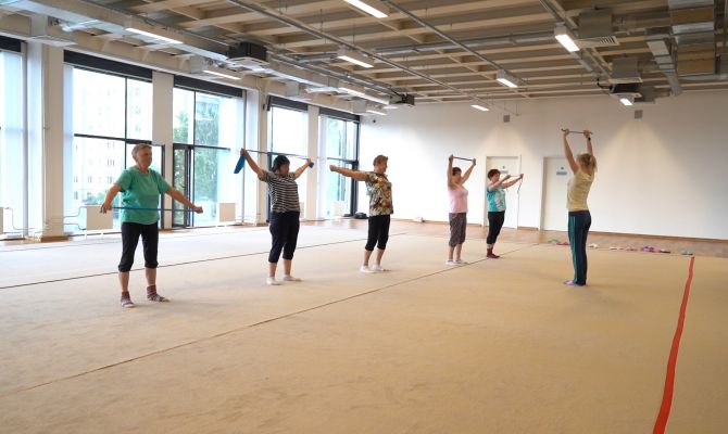 Тульских пенсионеров приглашают на бесплатные занятия аэробикой