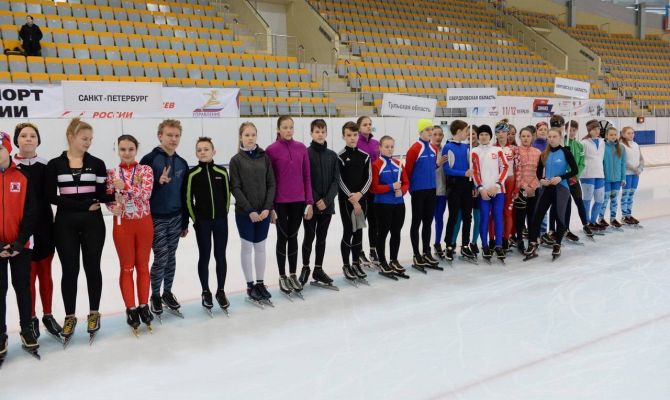 Тульские конькобежцы приняли участие в соревнованиях в Коломне