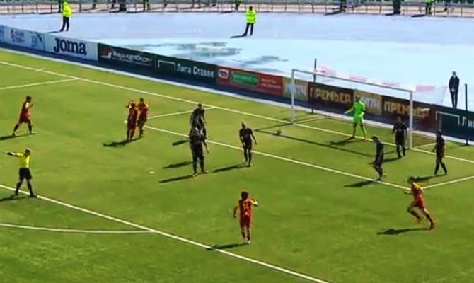 Тульский «Арсенал» забил еще один гол в ворота «Уфы»