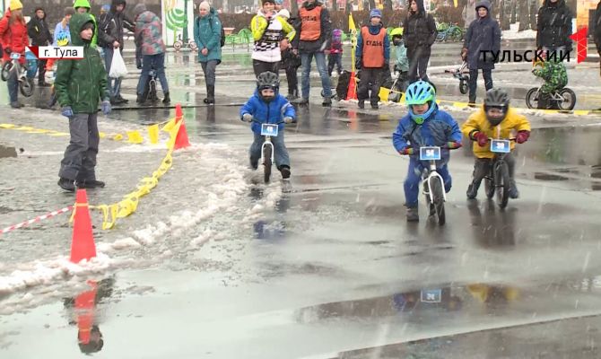 В Туле состоялась беговелогонка для самых маленьких