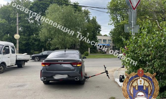 42-летняя тулячка сбила водителя электросамоката на улице Тимирязева