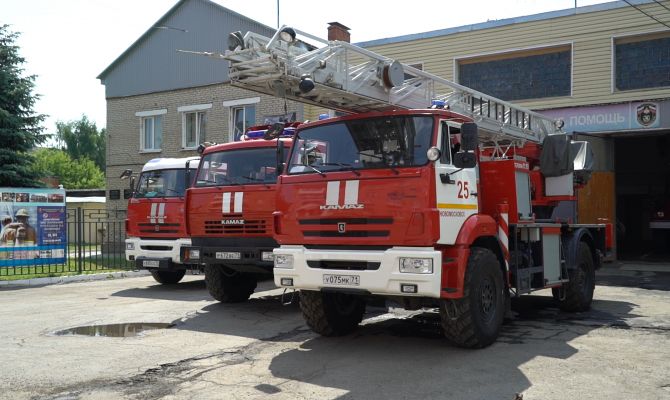 Тульские пожарные вошли в тройку лучших в центральной России
