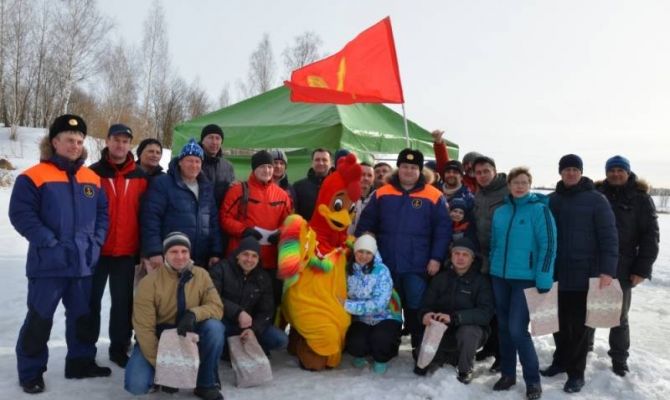 В Тульской области прошел заплыв "моржей". ФОТО